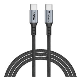 Kabel Verbatim USB-C(M) - USB-C(M) 1,2m, 100W, PD, czarny