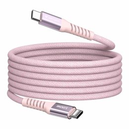 Kabel Verbatim USB-C(M) - USB-C(M) 1,2m, 100W, PD, różowy