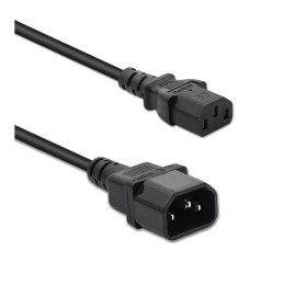 Kabel zasilający Qoltec do UPS | IEC C13/C14 | 3x1.0mm2 | 1.5m