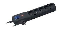 Listwa zasilająca Lestar LF-530WA 5+ 1,5m czarna