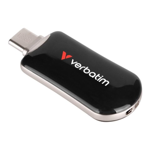Pendrive Verbatim Plectra 128GB USB-C 3.0 Black
