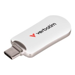 Pendrive Verbatim Plectra 128GB USB-C 3.0 White