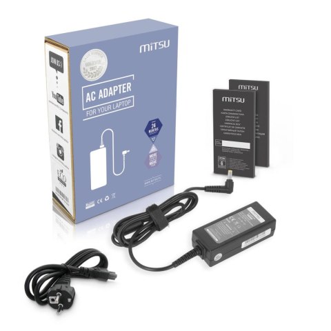 Zasilacz sieciowy Mitsu 20V 2A (5.5x2.5) 40W do notebooka MSI, Medion, Lenovo