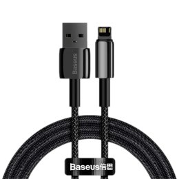 Kabel Baseus Tungsten Gold USB-A - Lightning 1m czarny