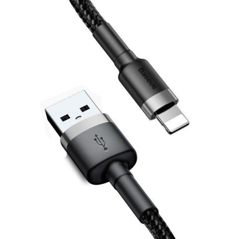 Kabel przewód USB - Lightning / iPhone 0,5m Baseus Cafule CALKLF-AG1 z obsługą szybkiego ładowania 2.4A