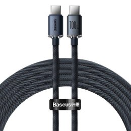 Kabel przewód USB-C PD 2.0 Baseus Crystal CAJY000601 Quick Charge 3.0 5A z obsługą szybkiego ładowania 100W 1,2m