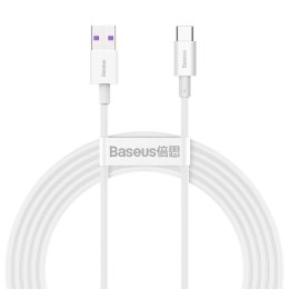 Kabel przewód USB - USB-C / Typ-C Baseus Superior CATYS-A02 z obsługą szybkiego ładowania 66W 2m biały