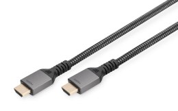 Kabel HDMI 2.1 DIGITUS PREMIUM połączeniowy Ultra HighSpeed 8K60Hz UHD Typ HDMI A/A M/M czarny 3m
