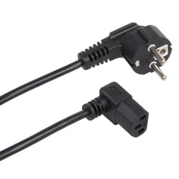 Kabel zasilający kątowy Maclean MCTV-851 3 pin 1,5m wtyk EU