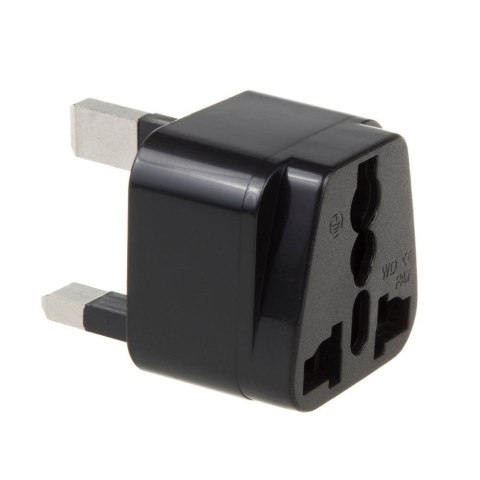 Adapter zasilania Maclean MCE154 EU na wtyk UK czarny