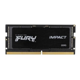 Pamięć SODIMM DDR5 Kingston FURY Impact 16GB (1x16GB) 4800MHz CL38 1,1V Czarna