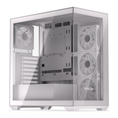 Obudowa KRUX Exo White ATX, z oknem, bez zasilacza, biała