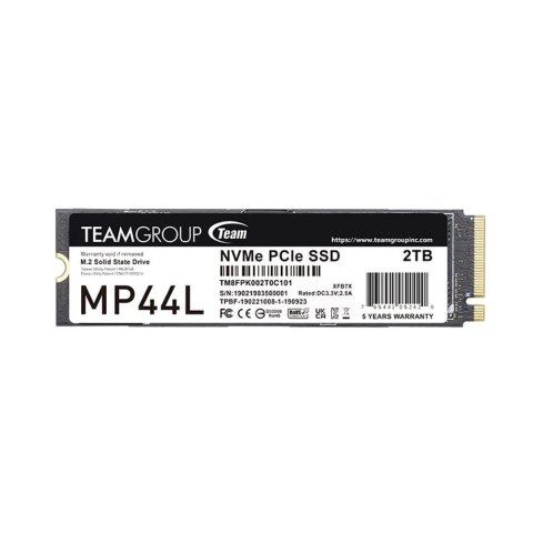 Dysk SSD Team Group MP44L 2TB M.2 PCIe NVMe Gen4 x4 (4800/4400 MB/s)