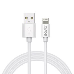 Kabel USB-A do Lightning SAVIO CL-193 2m