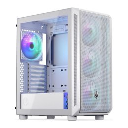 Obudowa Endorfy Arx 500 White ARGB ATX z oknem bez zasilacza biała