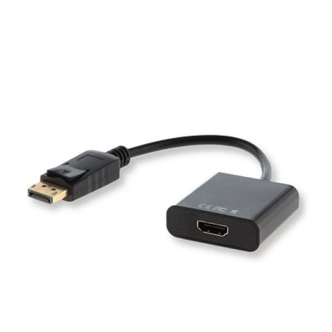 Kabel adapter Savio CL-55/B DisplayPort M - HDMI A F, worek