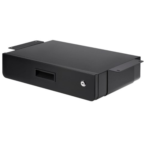 Szuflada ergonomiczna podbiurkowa na kluczyk Maclean MC-461 organizer czarna max 5kg