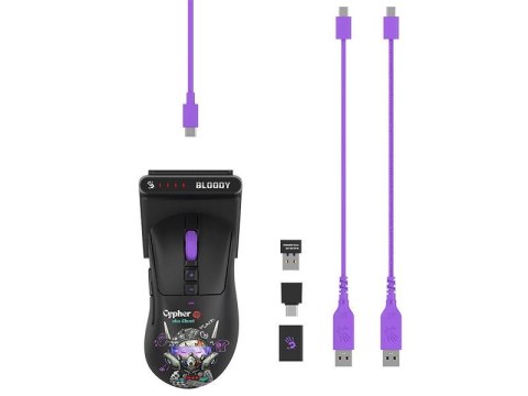 Mysz bezprzewodowa A4Tech Bloody R73 ULTRA DUO Cypher Ghost