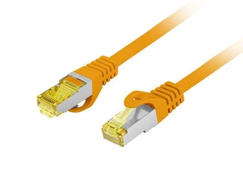 Patchcord Lanberg S/FTP kat.6A 0,5m LSZH CU fluke passed pomarańczowy