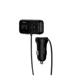 Transmiter FM Bluetooth Baseus S-16 CCMT000201 z ładowarką USB 3.1A
