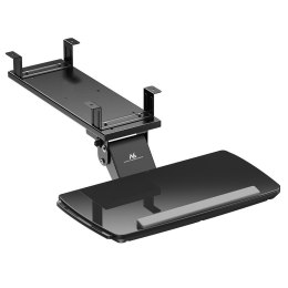 Uchwyt na klawiaturę podbiurkowy Maclean MC-156 B, regulowany, max. 5kg, czarny