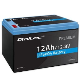 Akumulator Qoltec LiFePO4 12.8V | 12Ah | 153.6Wh | BMS