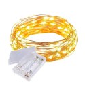 Biały Girlanda Świąteczna z 100 LED Łezkami, na Baterie, Energooszczędna, na Drucie do Formowania