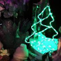 Choinka Neonowa z Zielonymi LED do Powieszenia, Zasilanie Sieciowe, 50x40 cm