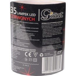 Czerwone Lampki Choinkowe 35 LED z Zasilaniem na Baterie 2xAA (Baterie Niezałączone) do Użytku Wewnętrznego