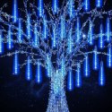 DESZCZ METEORÓW SOPLE LED LAMPKI SPADAJĄCY ŚNIEG 45CM NIEBIESKIE USB