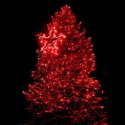 Lampki choinkowe 25 led na baterie czerwone