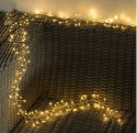 Lampki choinkowe 384 led typu gąsienica w kolorze ciepły biały