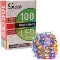 Łezki Choinkowe na Druciku 100 LED Multikolor, Zasilane Bateriami, Energooszczędne