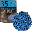 Niebieskie Lampki Choinkowe LED na Baterie - Dekoracyjne Oświetlenie Świąteczne