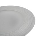 Podtalerz Dekoracyjny Srebrny Kwadraciki 33cm - Element Stolowego Nakrycia na Uroczystości i Święta