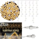 SOPLE 500 LED KURTYNA LAMPKI ZEWNĘTRZNE IP44 BIAŁE CIEPŁE +FLASH ZIMNY BIAŁY 15 M