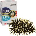 Zewnętrzne Lampki Choinkowe LED 100szt - Ciepły Biały, IP44, Dł. 4,95m+1,5m, Zasilane Sieciowo