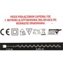 Zewnętrzne Lampki Choinkowe LED 100szt - Ciepły Biały, IP44, Dł. 4,95m+1,5m, Zasilane Sieciowo