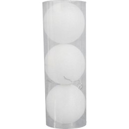 Zestaw 3 bombek śnieżnych opalizujących 8 cm