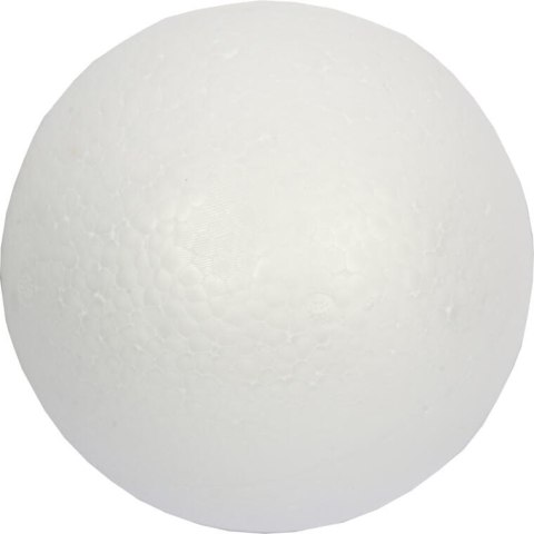Biała Bombka Styropianowa Do Dekoracji 15 cm