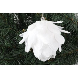 Biała Styropianowa Szyszka Śnieżna 10 cm w Boksie PVC - Bombka Choinkowa