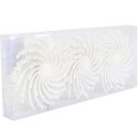 Komplet 3 brokatowych ozdób śnieżnych 8,5 cm