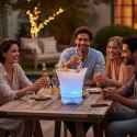 POJEMNIK NA LÓD 5L WIADERKO RGB GŁOŚNIK OŚWIETLENIE BLUETOOTH COOLER