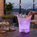 POJEMNIK NA LÓD 5L WIADERKO RGB GŁOŚNIK OŚWIETLENIE BLUETOOTH COOLER