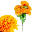 BUKIET 7 DUŻYCH CHRYZANTEM 60 CM KOLOR POMARAŃCZOWY