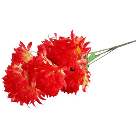 BUKIET 7 DUŻYCH CHRYZANTEM CIENIOWANYCH 58 CM KOLOR POMARAŃCZOWY