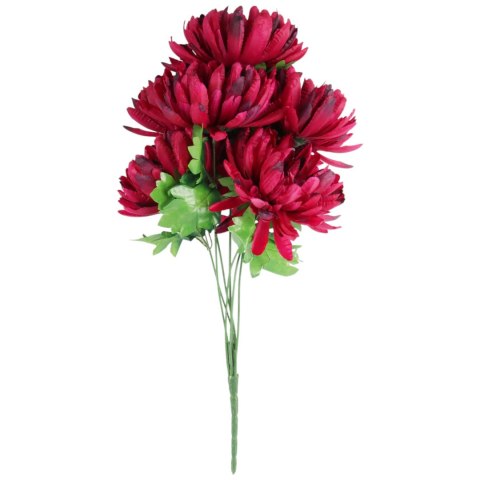 BUKIET CHRYZANTEM 60CM PREMIUM KOLOR BORDOWY