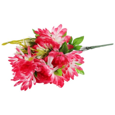 Bukiet 9 Gerber z dodatkami 47 cm RÓŻOWO-BIAŁY