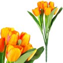 Bukiet 9 TULIPANÓW w kolorze POMARAŃCZOWYM 40 cm