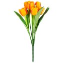 Bukiet 9 TULIPANÓW w kolorze POMARAŃCZOWYM 40 cm